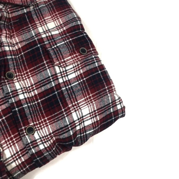 BF318 Men’s Jachs Heavy Plaid Flannel Shirt LT Large Tall - Picture 4 of 5